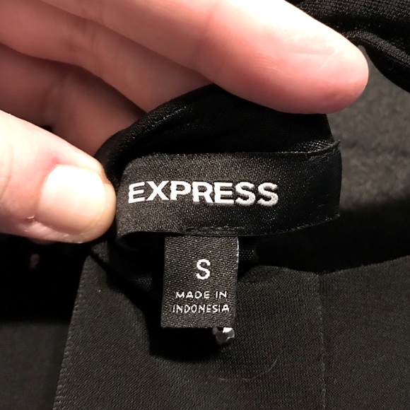 Express Black Evening Dress with Rhinestone Detail - Picture 6 of 9